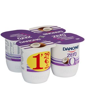 Imagen de Yogur zero sabor coco 4x120 g