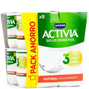 Imagen de Yogur probiótico natural azucarado 8x125 g