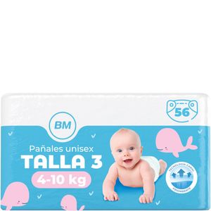 Imagen de Pañales talla 3, 56 unidades (4-10 kg)