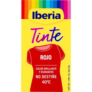Iberia - Tinte Rojo para ropa, 40°C : : Salud y cuidado