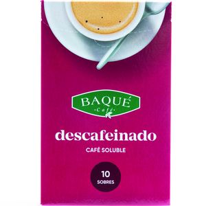Imagen de Café soluble descafeinado 10 sobres
