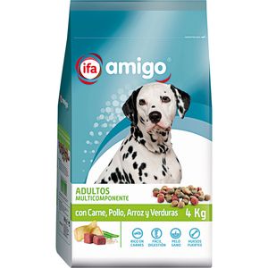 Imagen de Pienso de perro con carne,pollo,arroz,verduras 4kg