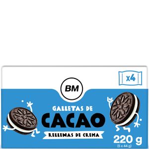 Imagen de Galletas de cacao rellenas de crema 220 g