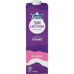 Leche sin lactosa desnatada 1 l baja un 7% en BM Supermercados