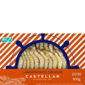 Langostino 20/30 piezas congelado 900 g baja un 15% en BM Supermercados