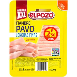 Imagen de Fiambre de pavo en lonchas finas 270 g