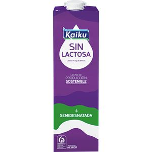 Leche sin lactosa semidesnatada 1 l baja un 7% en BM Supermercados