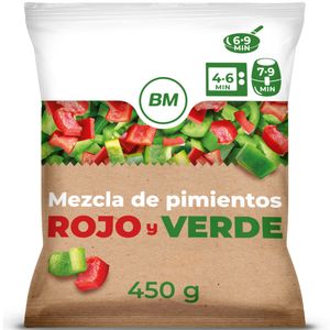 Pimiento rojo y verde 450 g