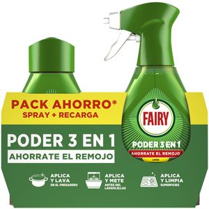 Imagen de Lavavajillas prelavado spray y recambio 2x500 ml