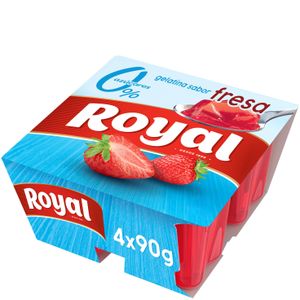 Imagen de Gelatina sabor fresa 0% azúcares 4x90 g