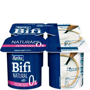 Imagen de Yogur bífidus natural desnatado 4x125 g