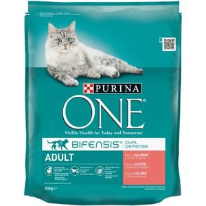 Imagen de Comida para gatos adultos con salmón y cereal 800g