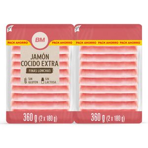 Jamón cocido 2 x 180 g