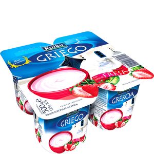 Imagen de Yogur griego con pulpa de fresa 4x125 g