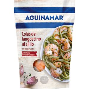 Colas de langostino peladas al ajillo (18ud aprox) baja un 14% en BM Supermercados