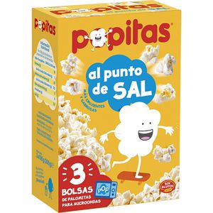 Palomitas saladas 3x100 g baja un 16% en BM Supermercados