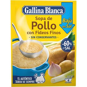 Imagen de Sopa de pollo con fideos baja en sal 40 g