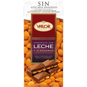 Imagen de Chocolate con leche y almendras sin azúcar 150 g