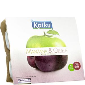 Compota de manzana y ciruela 4x100 g