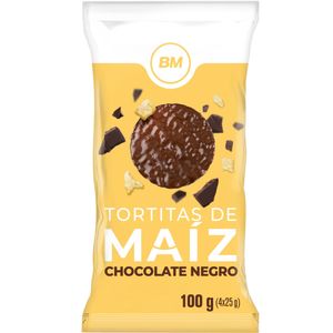 Imagen de Tortitas de maiz y chocolate negro, 4x25 g