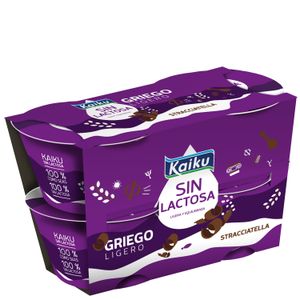 Imagen de Yogur griego sin lactosa de stracciatella 4x90 g