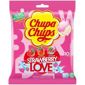 Imagen de Chupa chups strawberry love 10 unidades