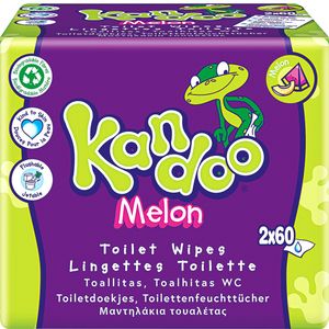 Imagen de Toallitas wc biodegradble melón 2x60 unidades