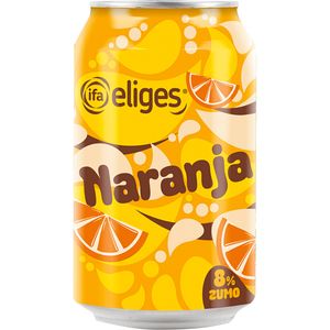 Imagen de Refresco naranja 8% zumo lata 33 cl
