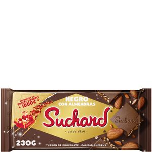 Imagen de Turrón chocolate negro con almendras 260 g