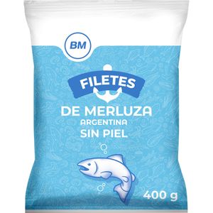 Imagen de Filete de merluza sin piel congelado 400 g
