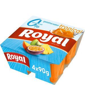 Imagen de Gelatina 0% sabor tropical 4x90 g