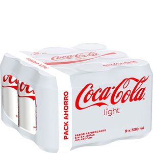 Imagen de Refresco de cola light pack lata 9x33 cl