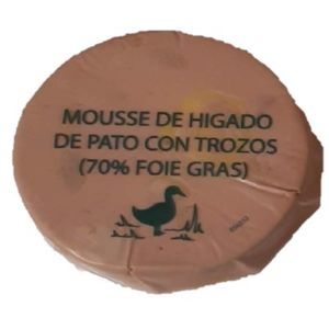 Mousse de foie gras de pato 70% con trozos 90 g baja un 10% en BM Supermercados