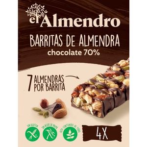 Imagen de Barrita de almendra y chocolate negro 100 g