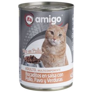 Imagen de Bocaditos en salsa con pollo pavo y verduras 415 g