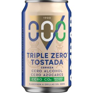 Imagen de Cerveza tostada triple zero sin alcohol lata 33 cl