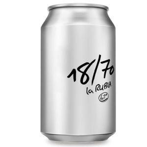 Cerveza la rubia lata 33 cl