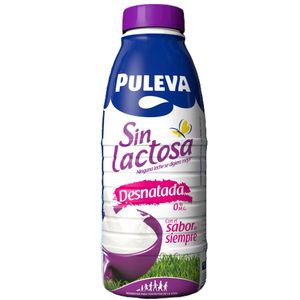 Leche sin lactosa desnatada 0% materia grasa 1 l baja un 8% en BM Supermercados