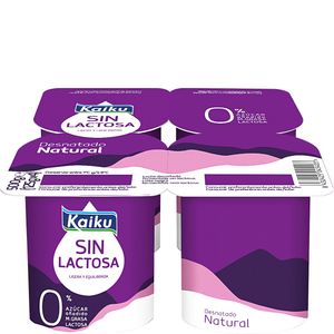 Imagen de Yogur natural desnatado sin lactosa 4x125 g