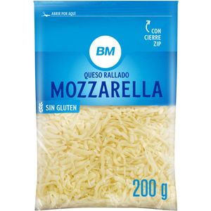 Queso mozzarella rallado 200 g