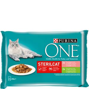 Imagen de Comida para gatos esterilizados con pavo 4x85 g