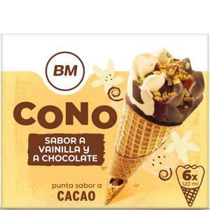 Imagen de Helado cono vainilla con chocolate 6 unidades