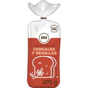 Imagen de Pan de molde 15 cereales y semillas 675 g