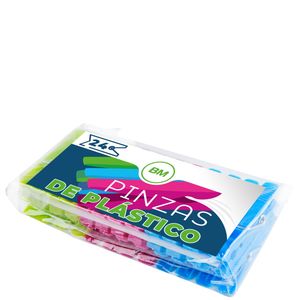 Imagen de Pinzas de plastico 24 unidades