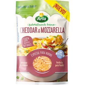 Queso rallado cheddar y mozzarella 175 g baja un 18% en BM Supermercados