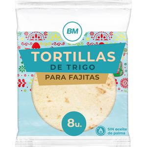 Imagen de Tortillas de trigo para fajitas 8 unidades