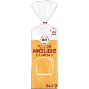 Imagen de Pan de molde tamaño familiar 26 rebanadas 820 g